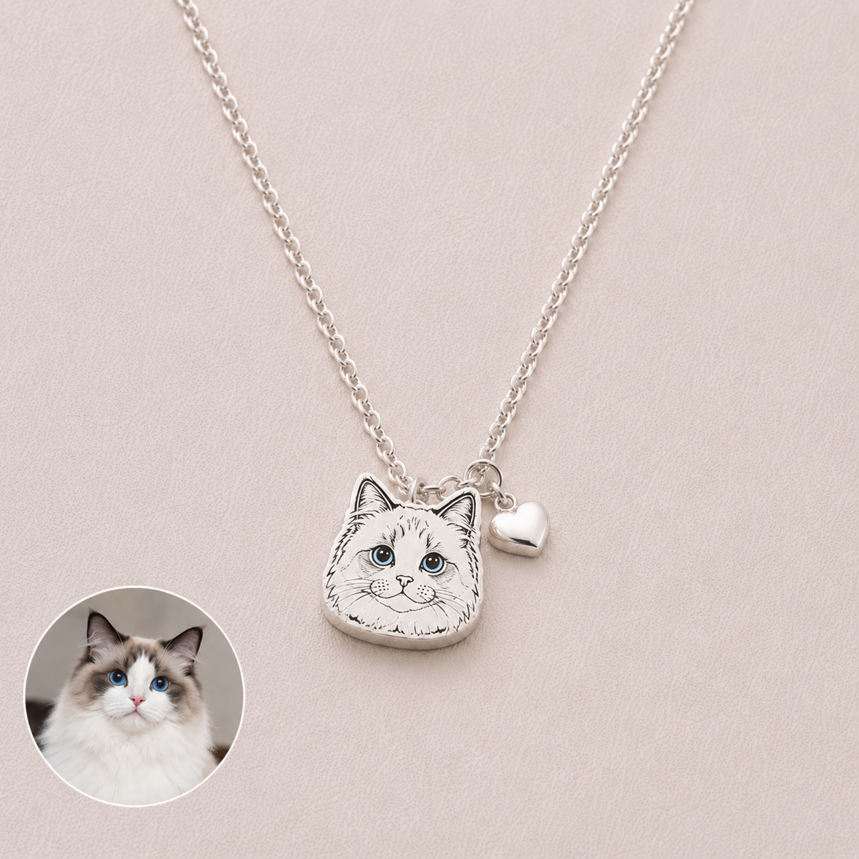 Pet Portrait Necklace